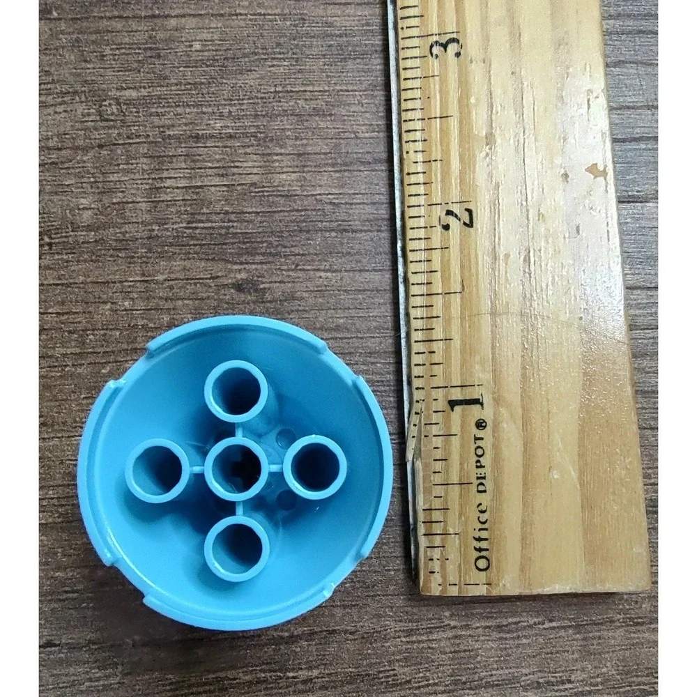 LEGO Cone 4 x 4 x 2 with Axle Hole 3943b Medium Azure